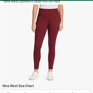 Nine West Tawny Port jeans stretch size 14 cranberry